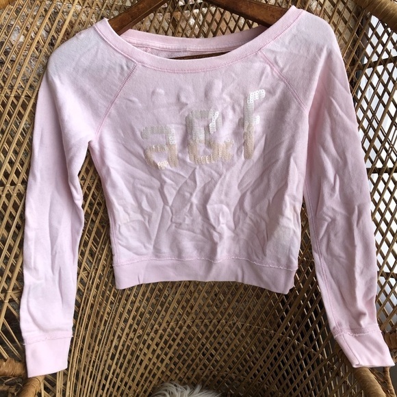Girls Abercrombie Pink Top - Picture 1 of 3